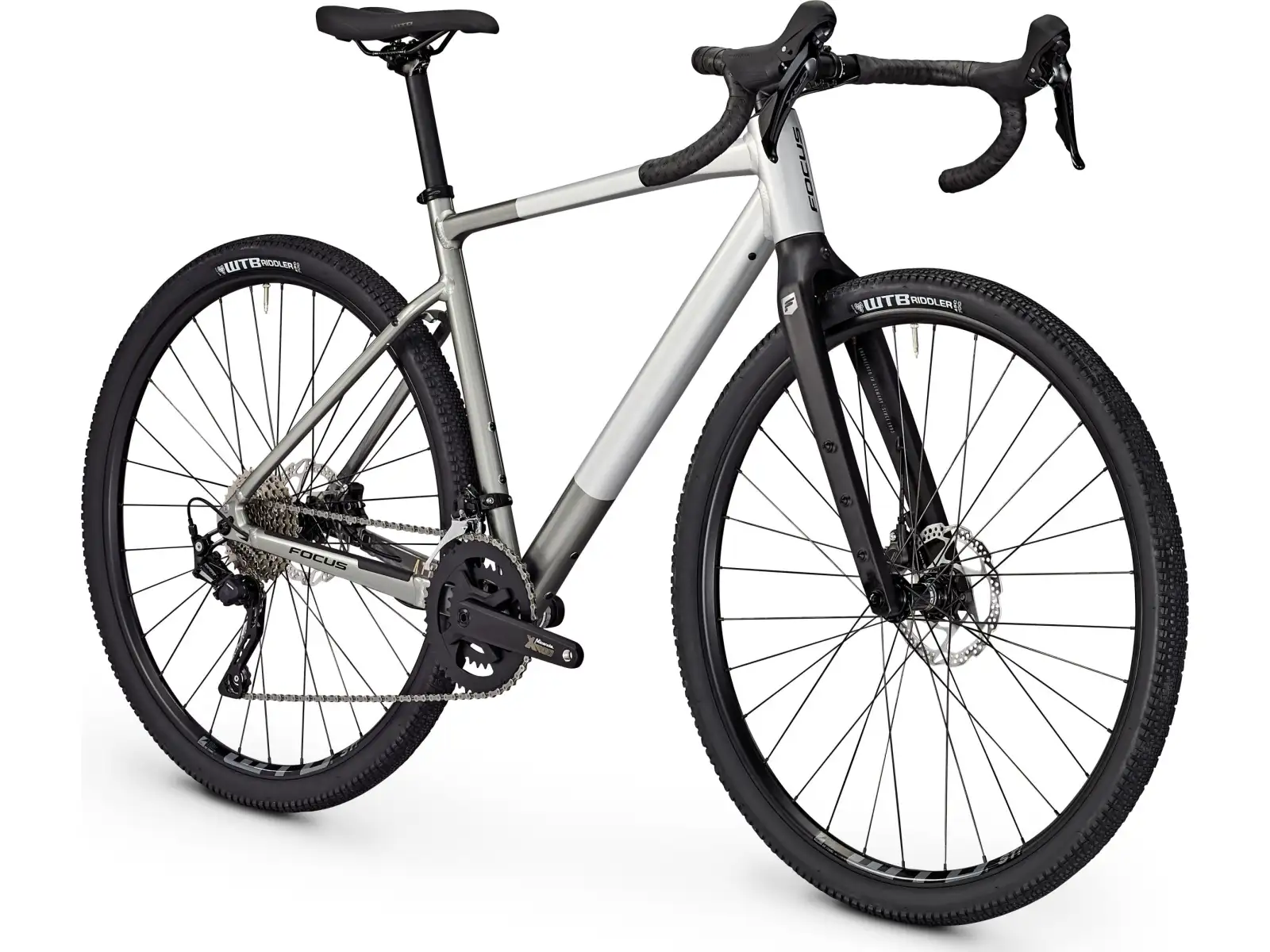 Focus Atlas 6,7 DI Gravelbike in Nepal-Silber glänzend/Stahlgrau glänzend