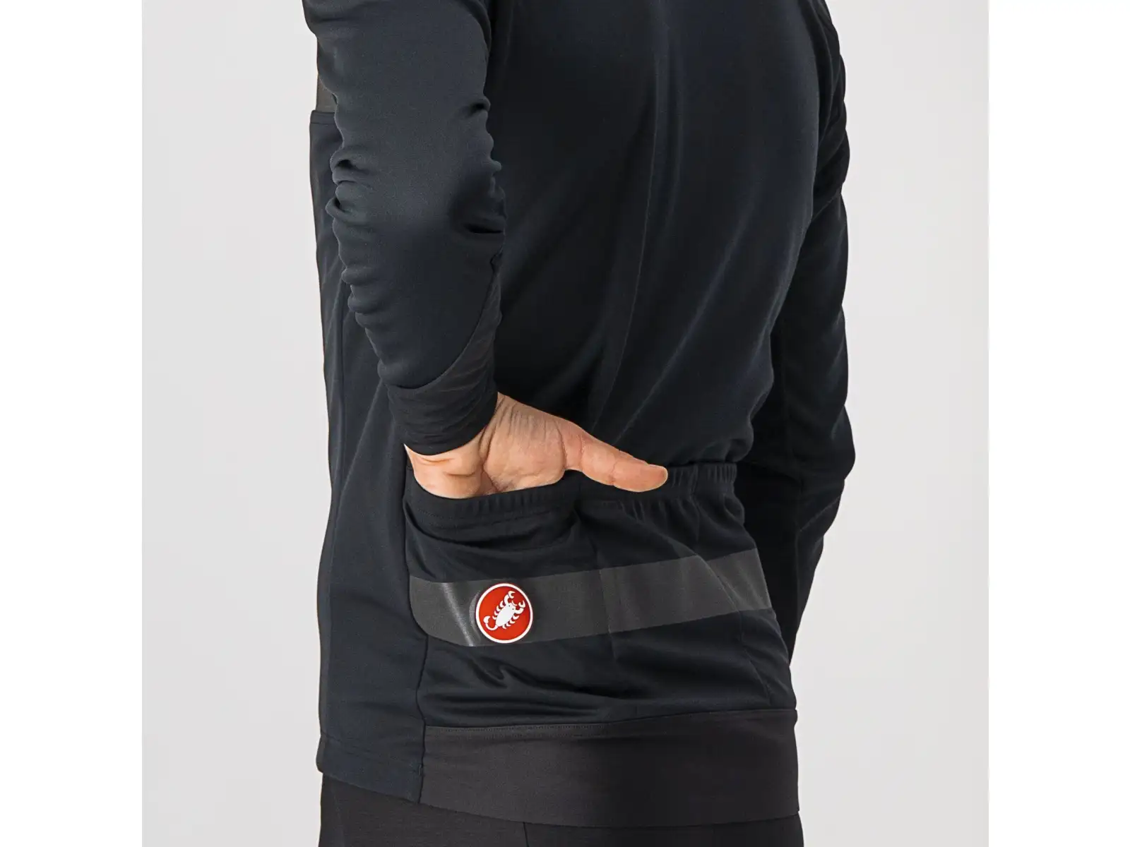 Castelli Raddoppia 3 Herrenjacke Light Black/Black Reflex