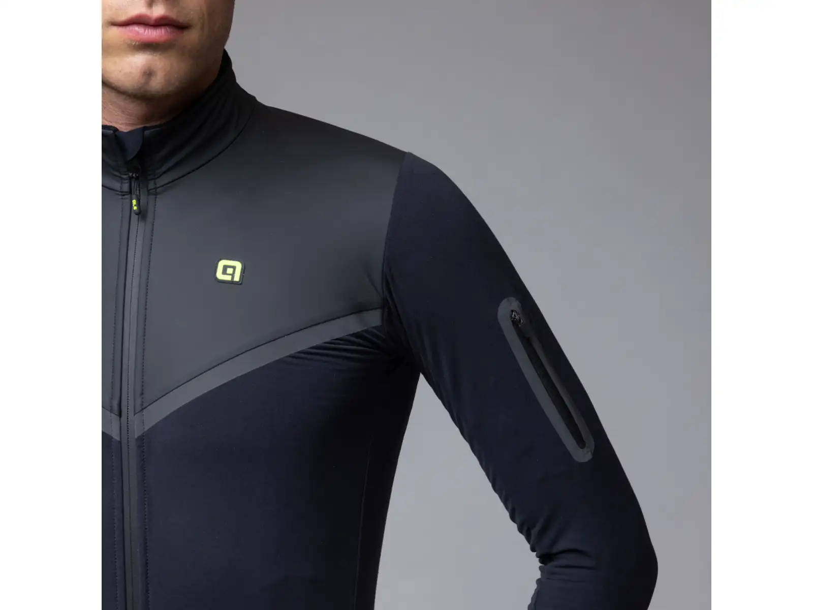 Alé R-EV1 Wool Speed Herren Winter Fahrradjacke Black