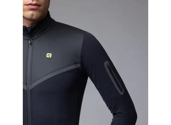 Alé R-EV1 Wool Speed Herren Winter Fahrradjacke Black