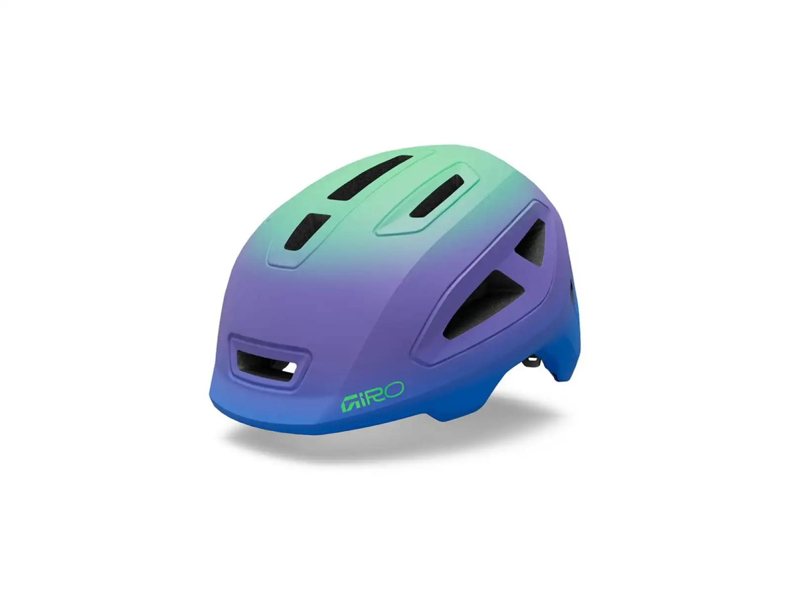 Giro Scamp II Kinderhelm Mat Blue Jewel/Vivid Green Fade