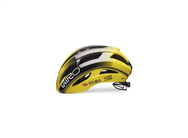 Giro Aries Spherical Helm Mattschwarz/Yellow Visma