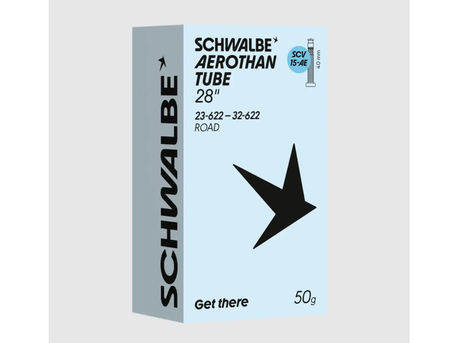 Schwalbe Aerothan 23-32/622 SCV15-AE, TPU Rennradschlauch, Click Valve Ventil 40 mm