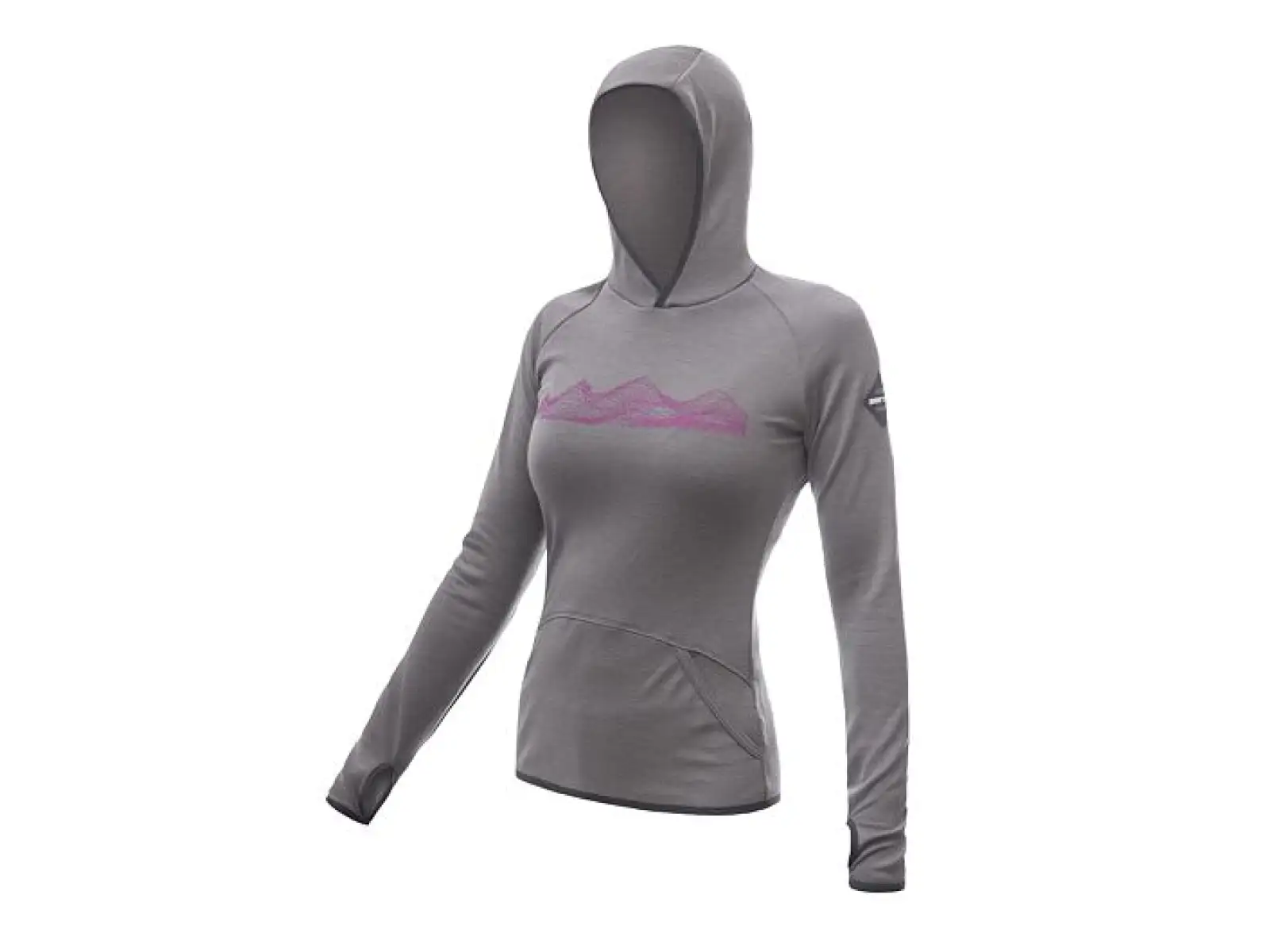 Sensor Merino Upper Mountains Damenpullover grau