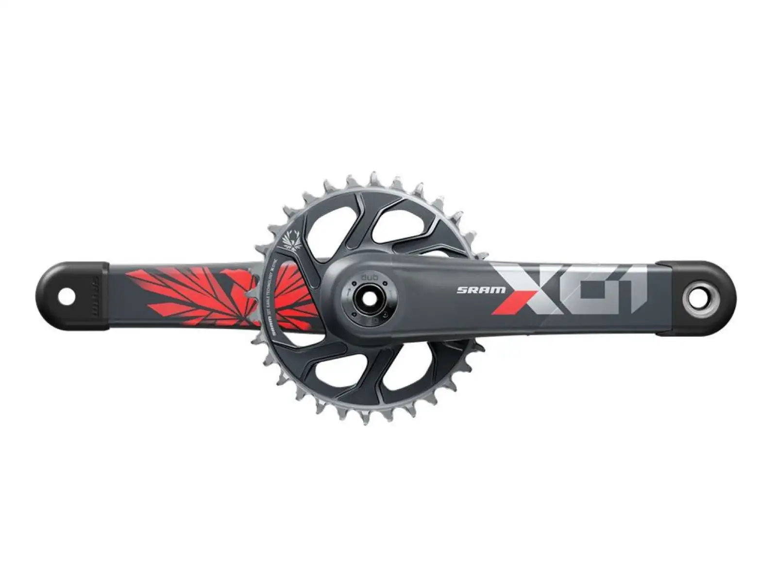 Sram X01 Eagle Boost DUB Kurbeln 170 mm Lunar Oxy 32 Zähne