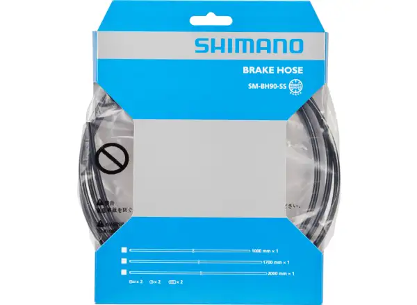 Shimano SM-BH90-SS Bremsschlauch 2000 mm, gerade – gerade, schwarz
