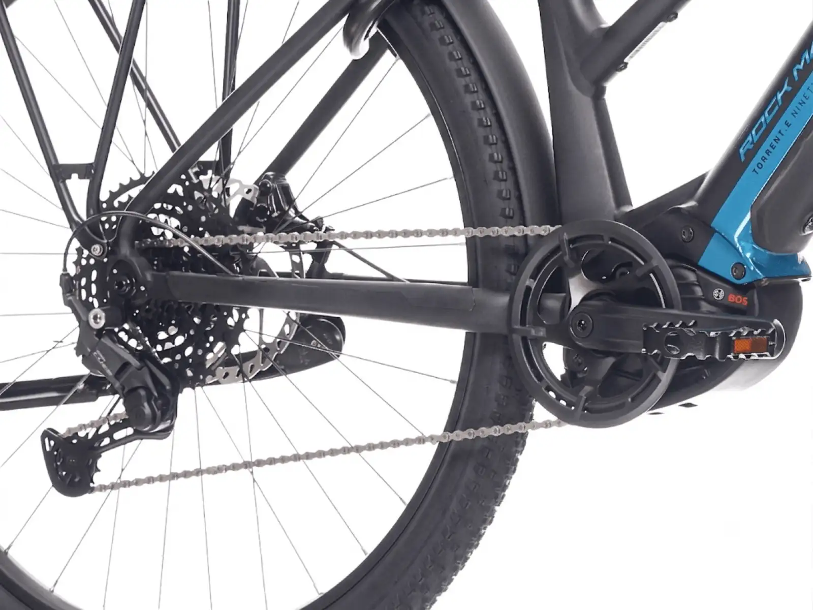 Rock Machine Torrent e90-29 B Touring Easy Entry E-Bike Matte Black / Petrol.