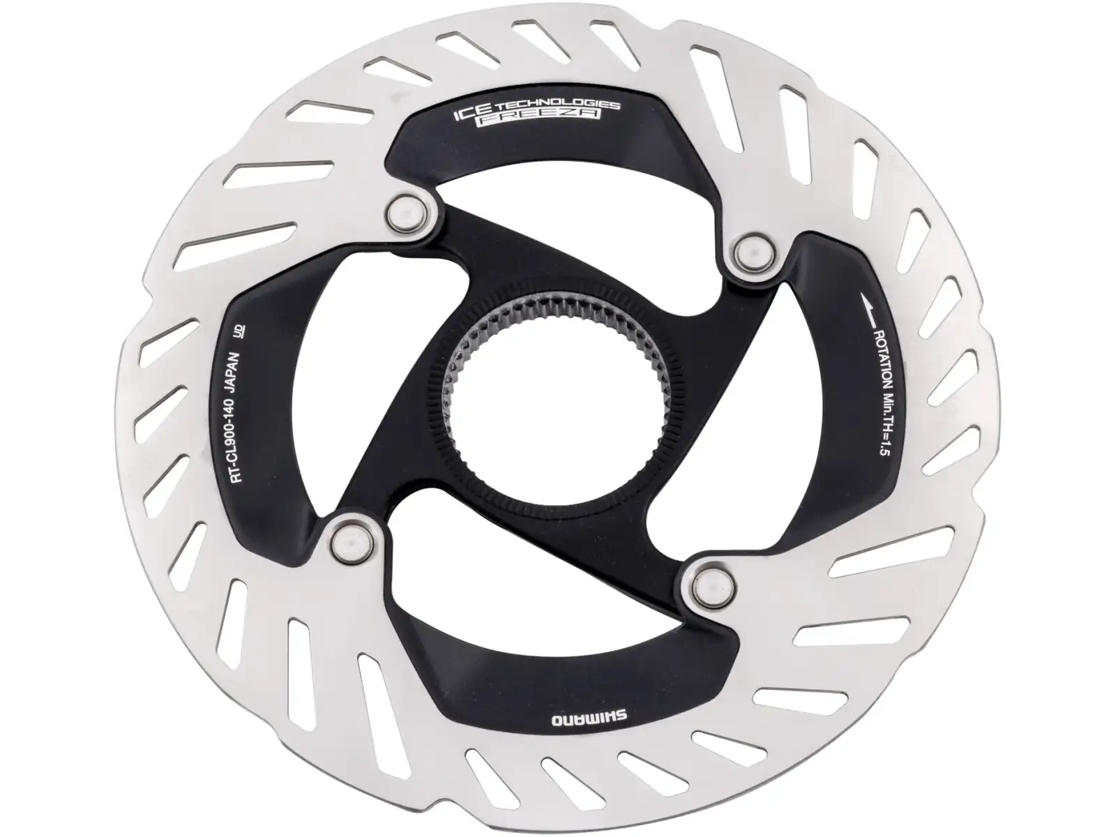 Shimano RT-CL900 Bremsscheibe 203 mm, Center Lock, Ice Tech, Außen-Lockring