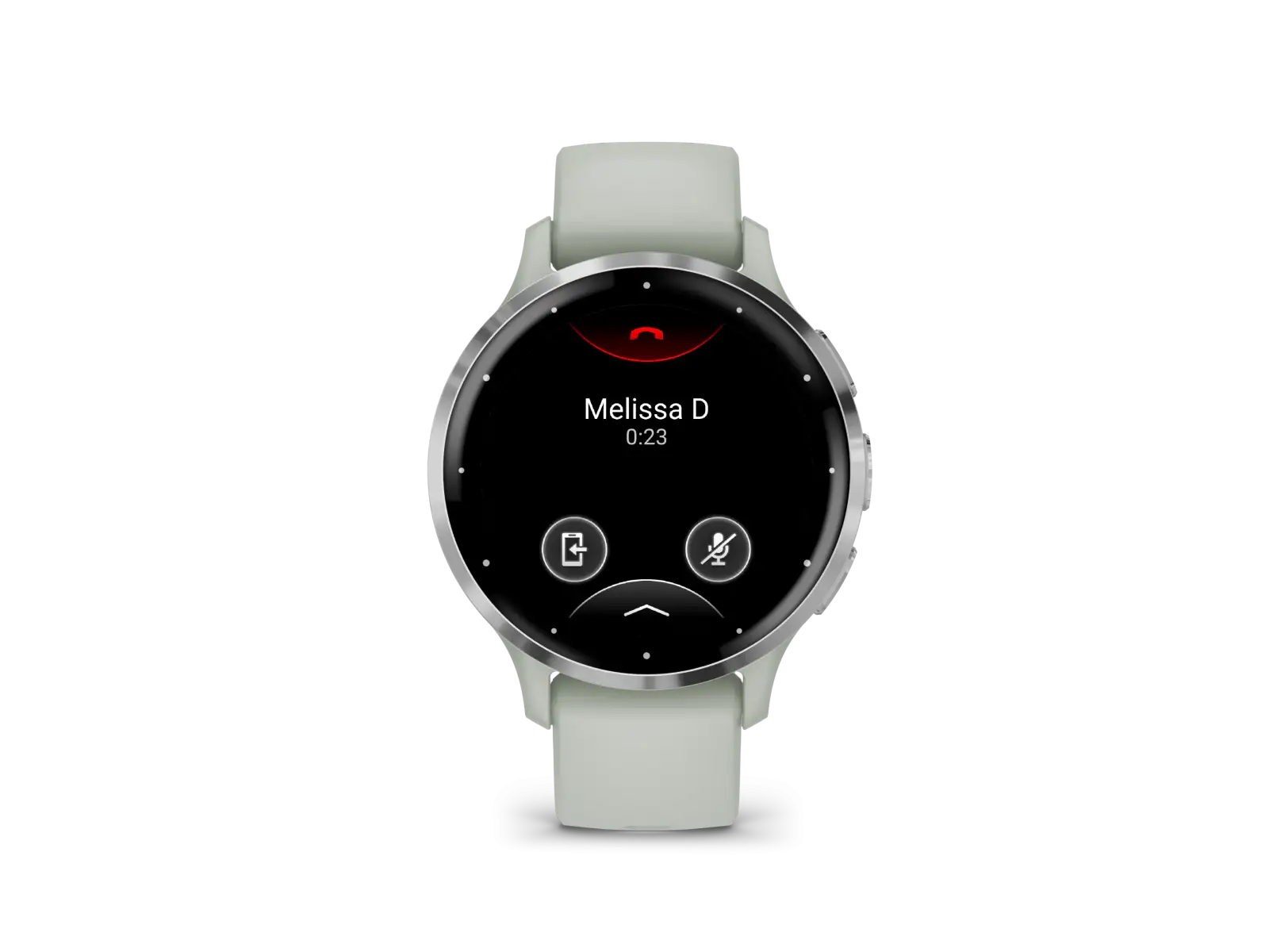 Garmin Venu 3S Smartwatch Silber/Salbeigrün