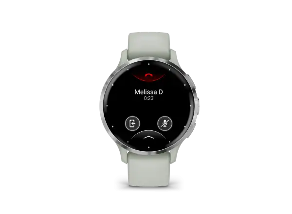 Garmin Venu 3S Smartwatch Silber/Salbeigrün