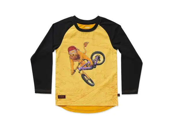 Kids Ride Shotgun Lion Winddichtes Kindertrikot Langarm