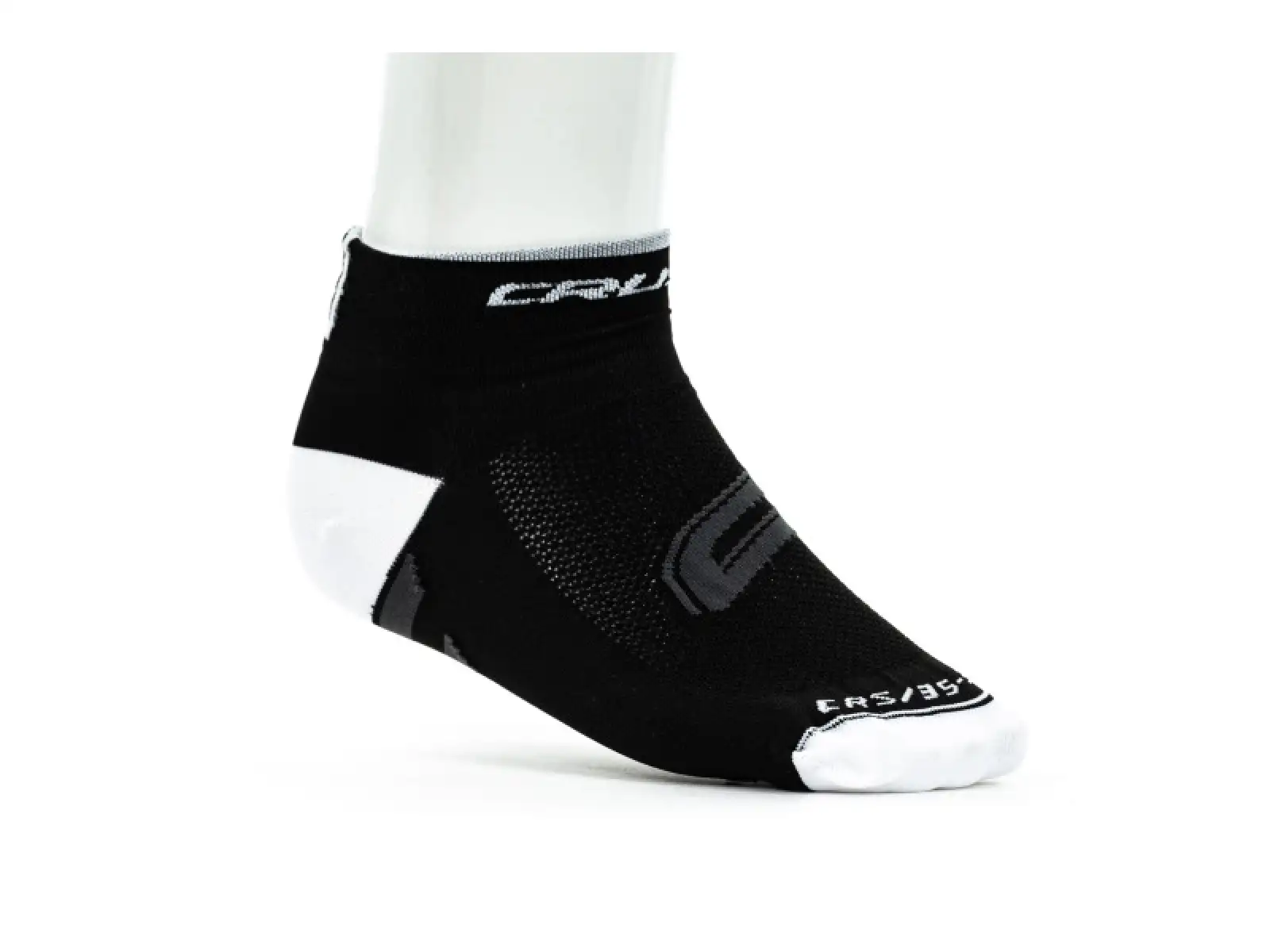 Crussis Radfahrsocken schwarz/weiß