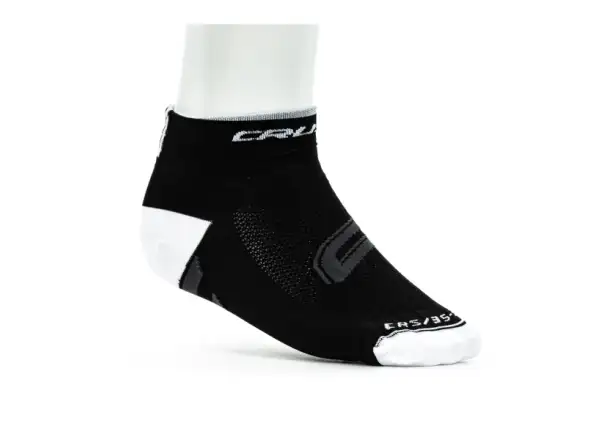 Crussis Radfahrsocken schwarz/weiß