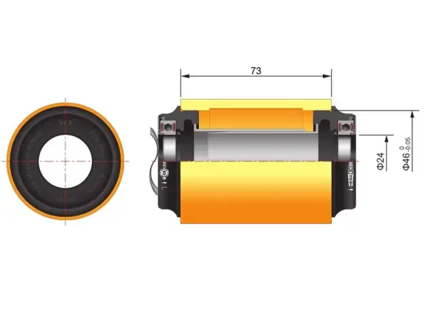 FSA MTB M3 Press Fit Lagerungsschalen PF-30 46x73 mm AL