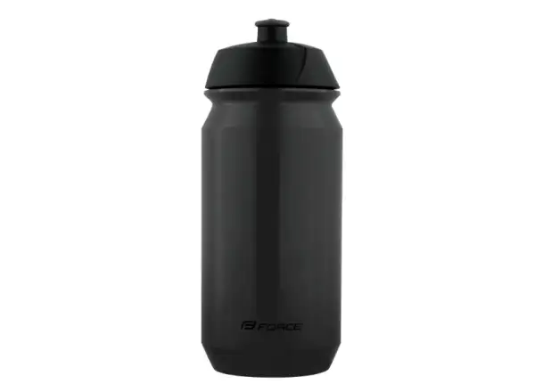 Force Ride Bike Fahrradflasche 500 ml transparent schwarz/schwarz