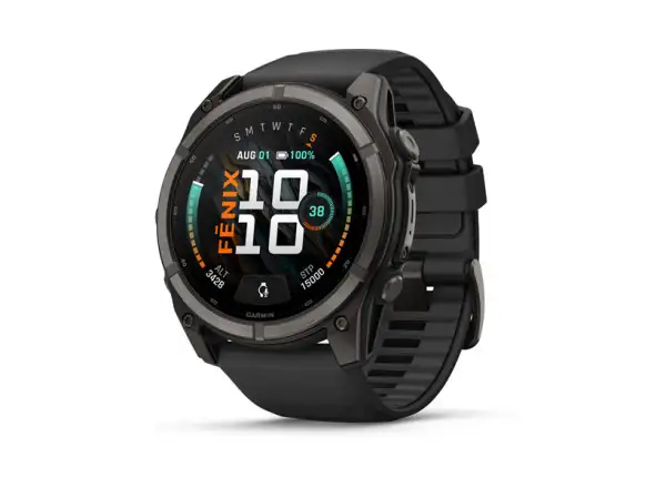 Garmin Fénix 9–51 mm Smartwatch Carbon gray DLC Titanium/Black