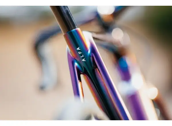 Allied Cycle Works Alfa Disc Rennrad-Rahmenset Harlequin Magenta to Gold