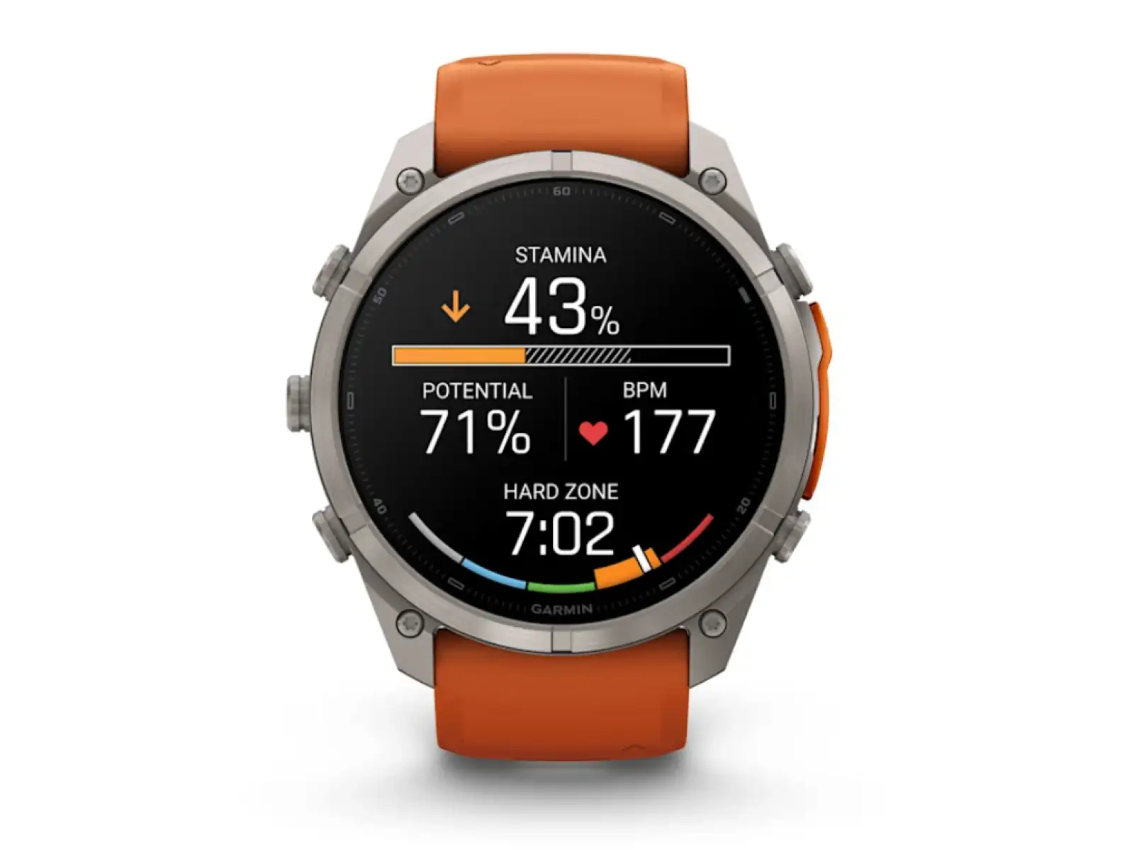 Garmin Fénix 9 Pro inReach 51 mm Smartwatch Titanium Autumn orange/Spark orange