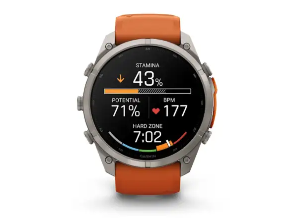 Garmin Fénix 9 Pro inReach 51 mm Smartwatch Titanium Autumn orange/Spark orange