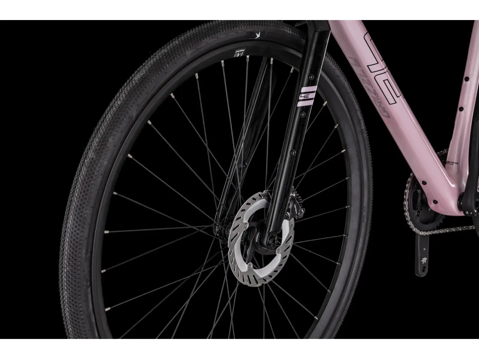 4Ever Grizzly Elite Gravelbike coral / black