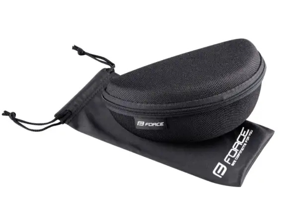 Force Sonic Fahrradbrille Weiß/Grau, Blaue verspiegelte Gläser