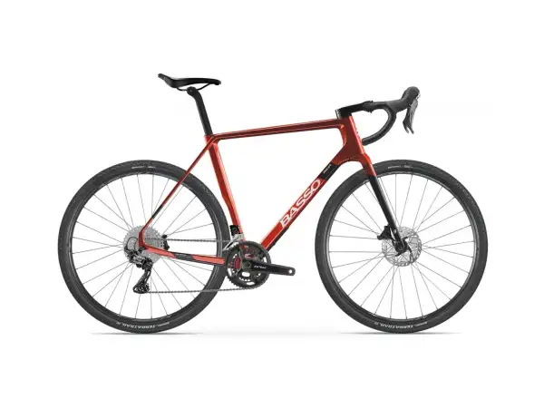 BASSO Palta GRX 800 2x11, Microtech MX25 Gravelbike Candy red