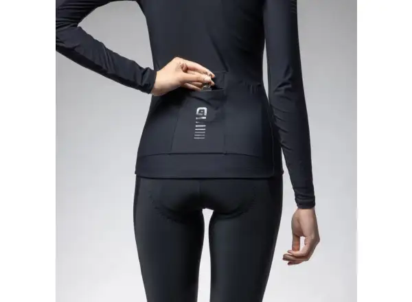 Alé R-EV1 Warm Race 2.0 Damen Thermotrikot Langarm schwarz