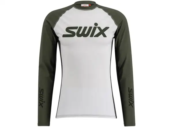 Swix RaceX Dry Herren Langarmshirt  Bright White/Olive