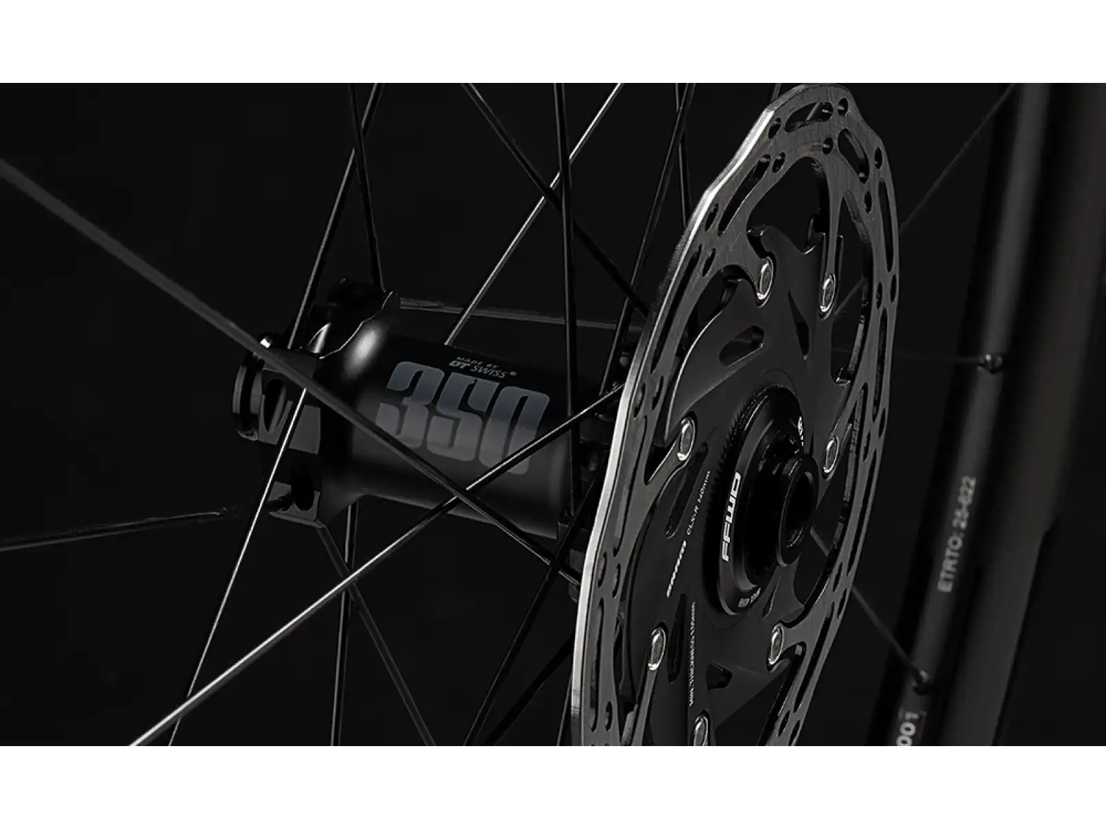 FFWD Outride geflochtene Gravel-Räder, DT Swiss 350 Naben Matt Black