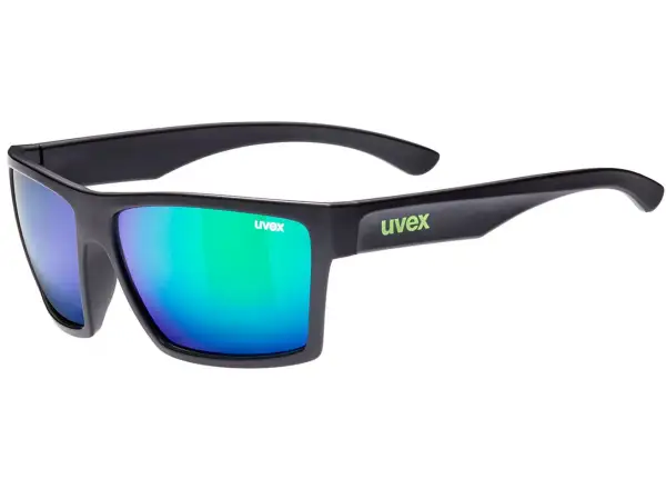 Uvex LGL 29 Brille Schwarz matt green/mirror green