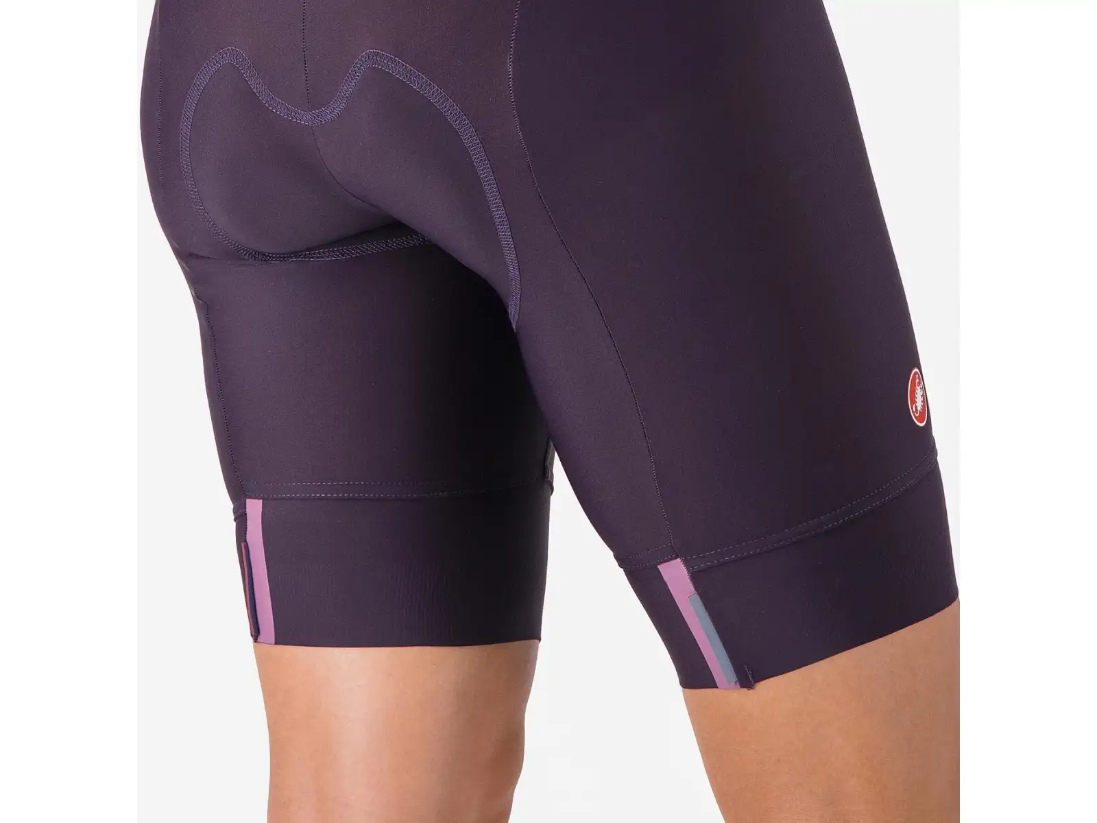 Castelli Prima 2 DT Damen-Trägerhose mit Sitzpolster Dark Night Shade/Deep Purple