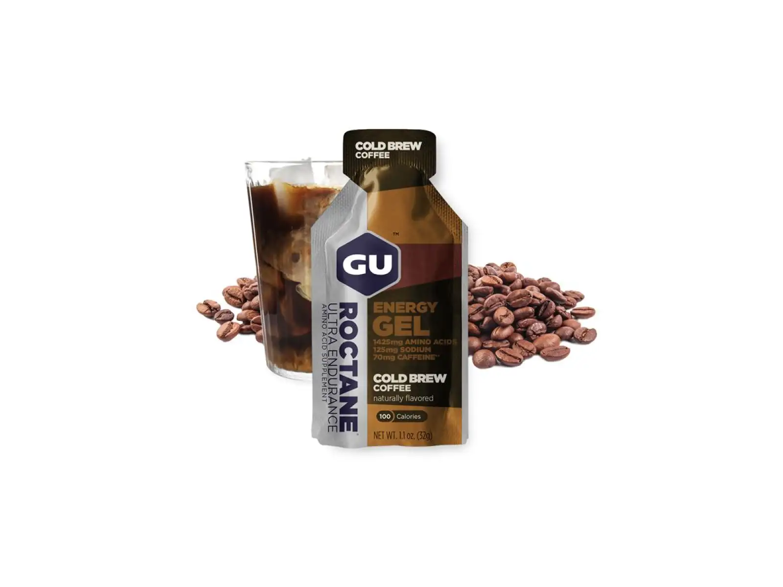 GU Roctane Energy Gel Cold Brew Coffee Beutel 32 g