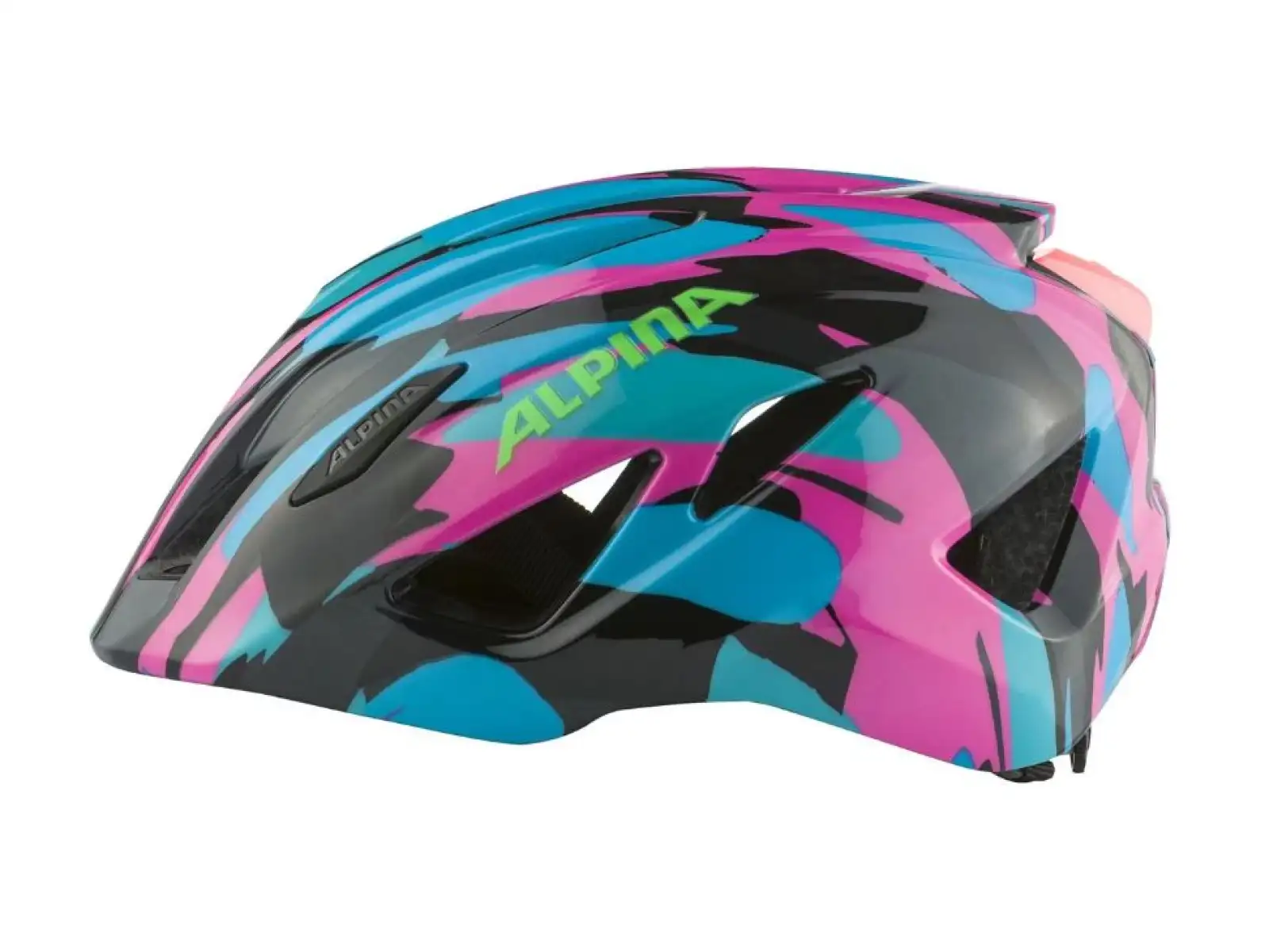 Alpina Pico Flash Helm Neon/Blue Pink Gloss