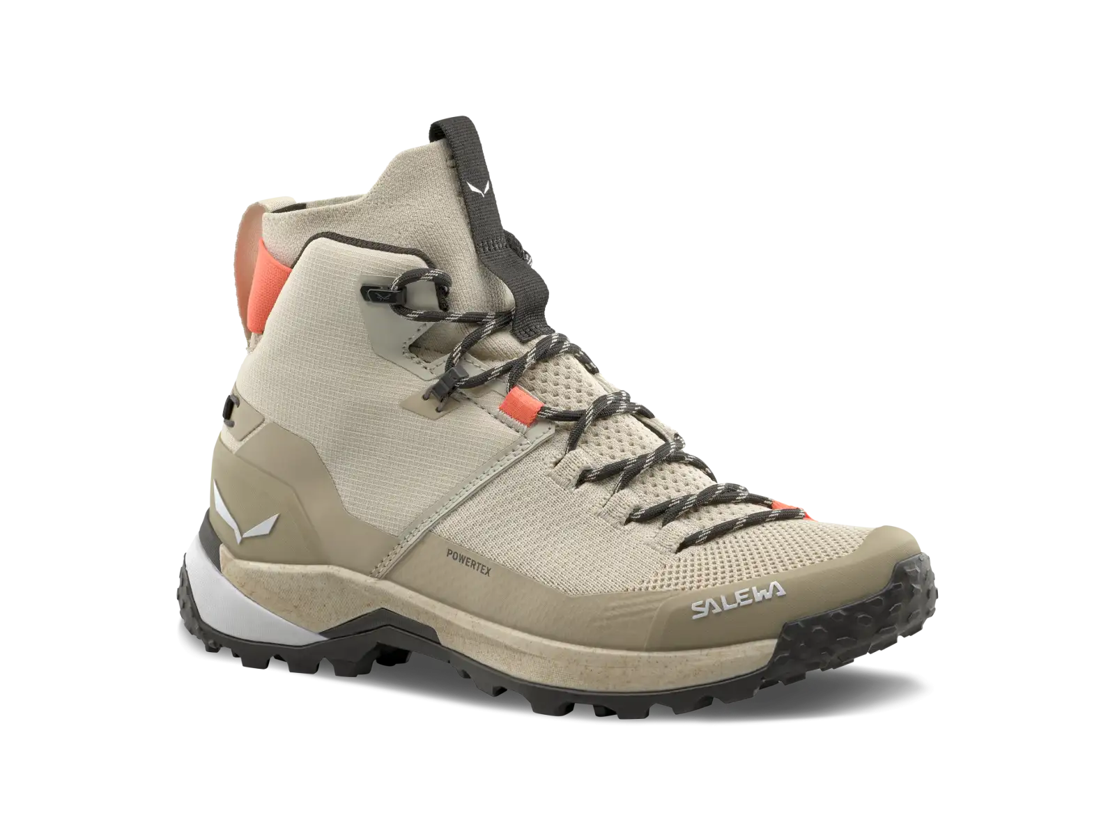 Salewa Puez Knit Mid PTX Damen Outdoor-Schuhe Oatmeal/Quicksand