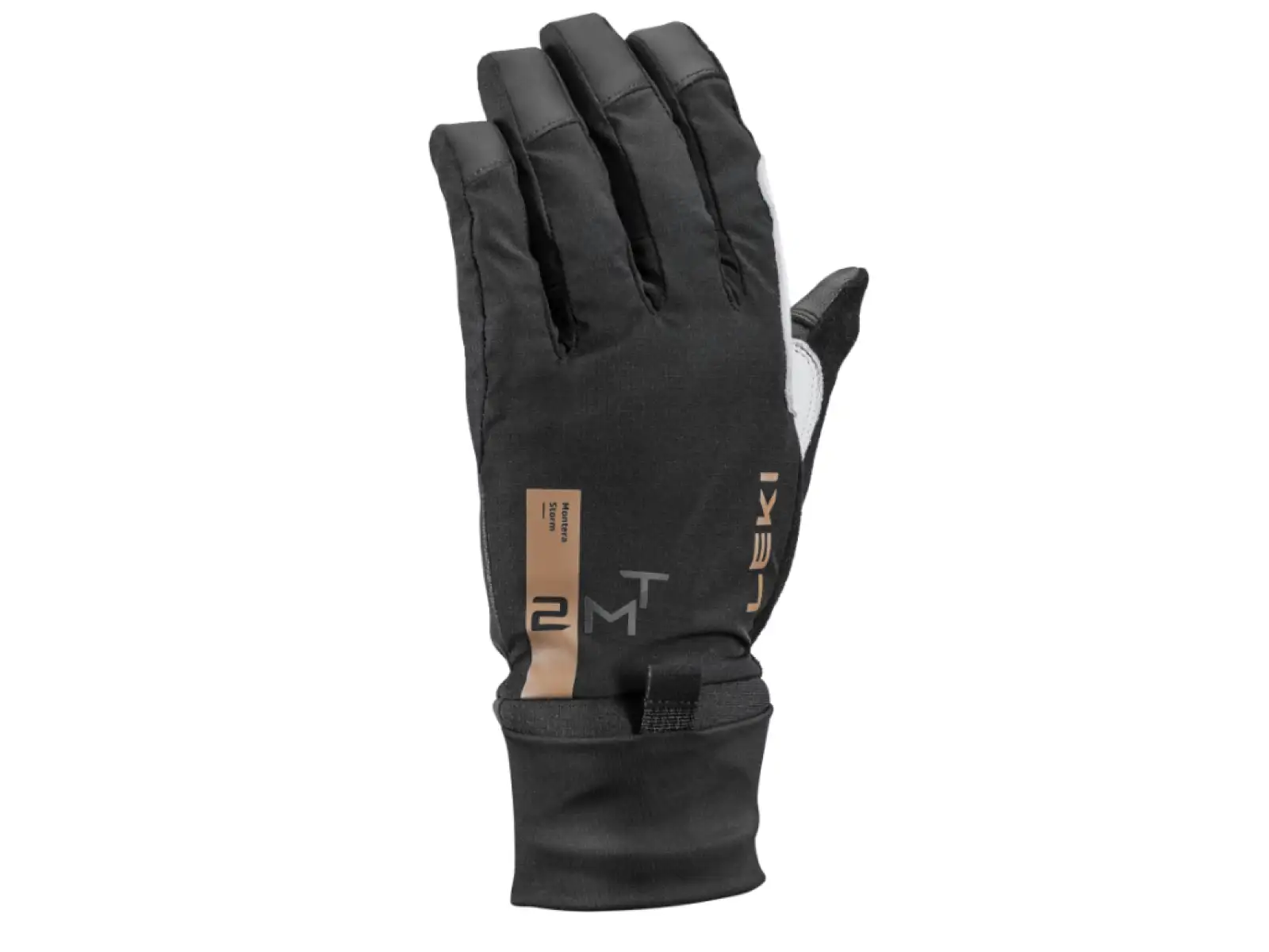 Leki Montera Storm alpine Handschuhe schwarz/weiß/braun