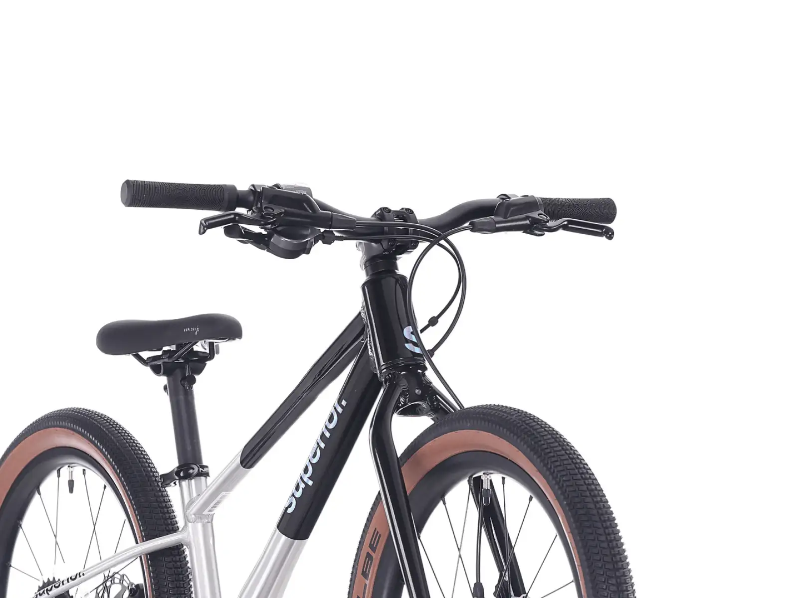 Superior TEAM 20 Kindefahrrad Gloss Brushed Alu / Rainbow Black 9.0"