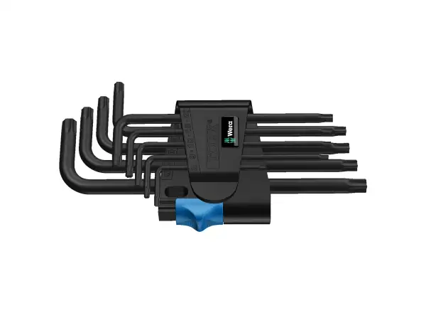 Wera 967/9 TX HF 1 TORX Winkelschlüssel mit Haltefunktion BlackLaser Satz 9 Stk.