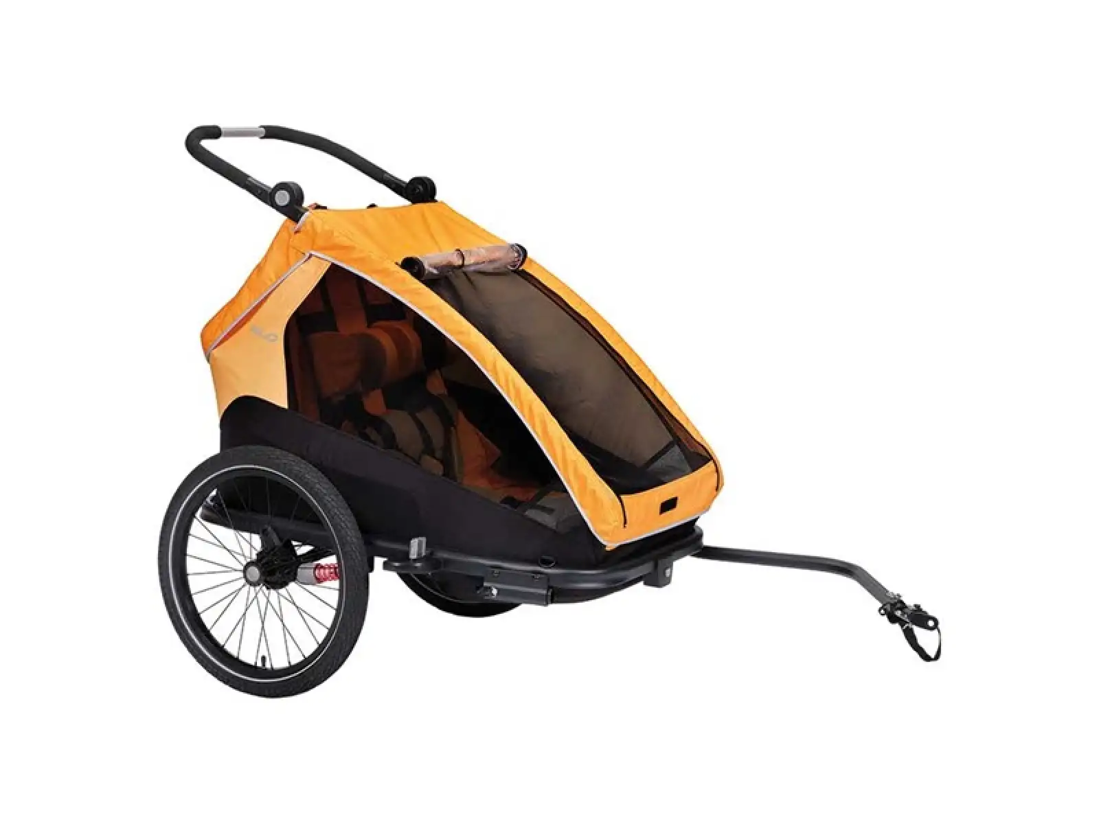 XLC DUOs BS-C10 Zweisitzer-Hänger 20" in Ringelblume/Anthrazit