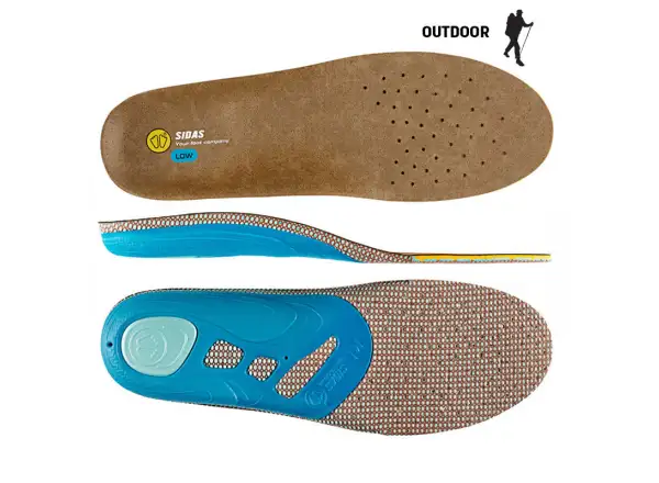 Sidas 3Feet Outdoor Low Einlegesohlen für flache Fußgewölbe 1 Paar