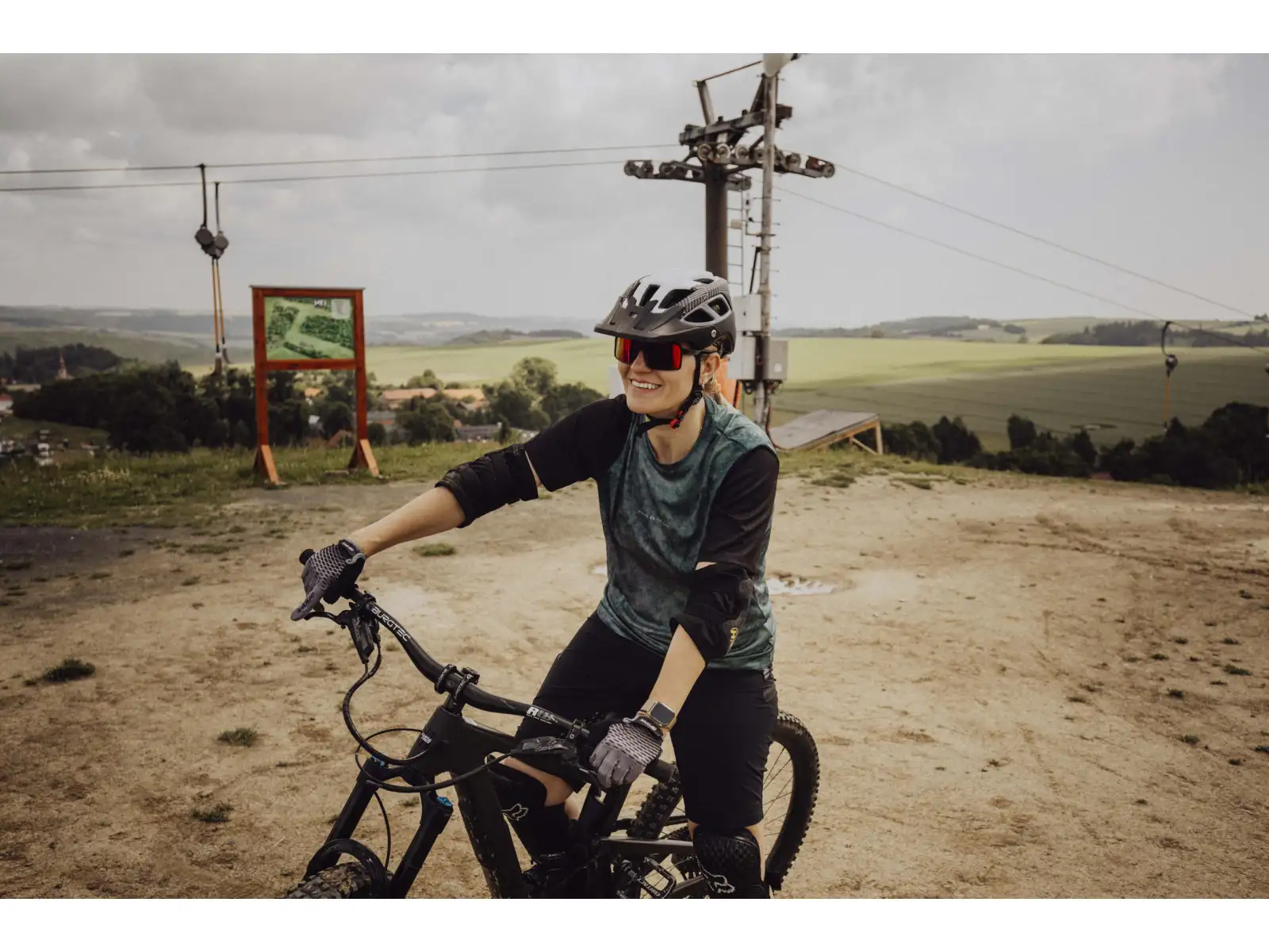 Force MTB Move Herren Trikot kurze Ärmel dark green