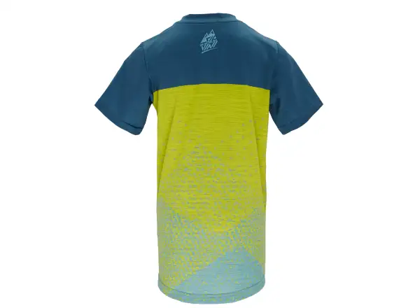 Silvini Denni Kinder Kurzarmtrikot, blau/neon
