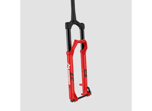 Marzocchi Bomber Z2 29" gefederte Gabel 140 mm Boost 44 mm Vorspur in Rot.
