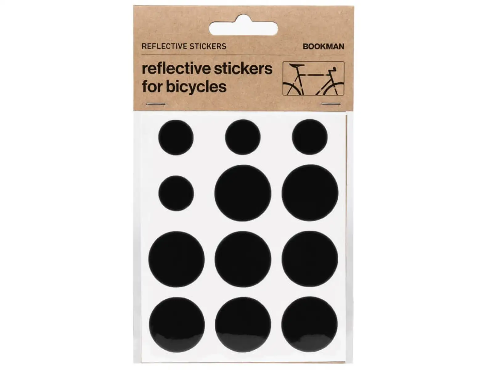 Bookman selbstklebender Reflektor schwarz