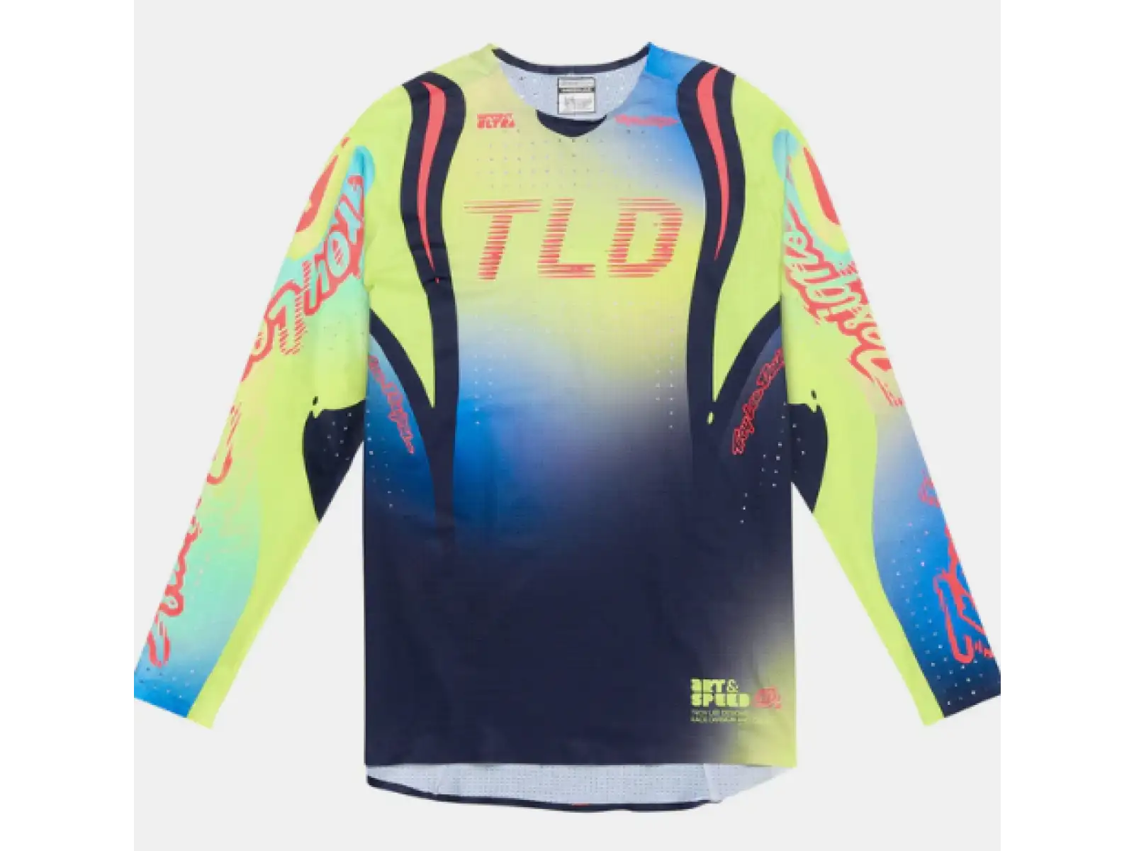 Troy Lee Designs Sprint Ultra Drip Herren Trikot Langarm Glo Yellow
