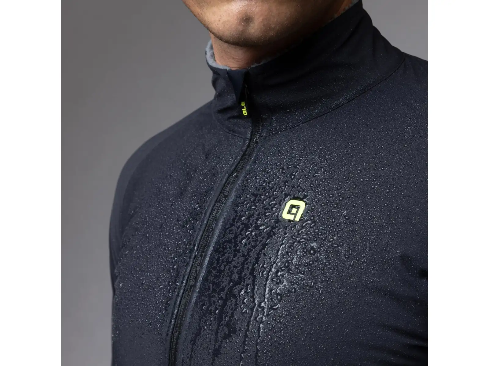 Alé R-EV1 Thermo Shield Herren Winter-Fahrradjacke Black