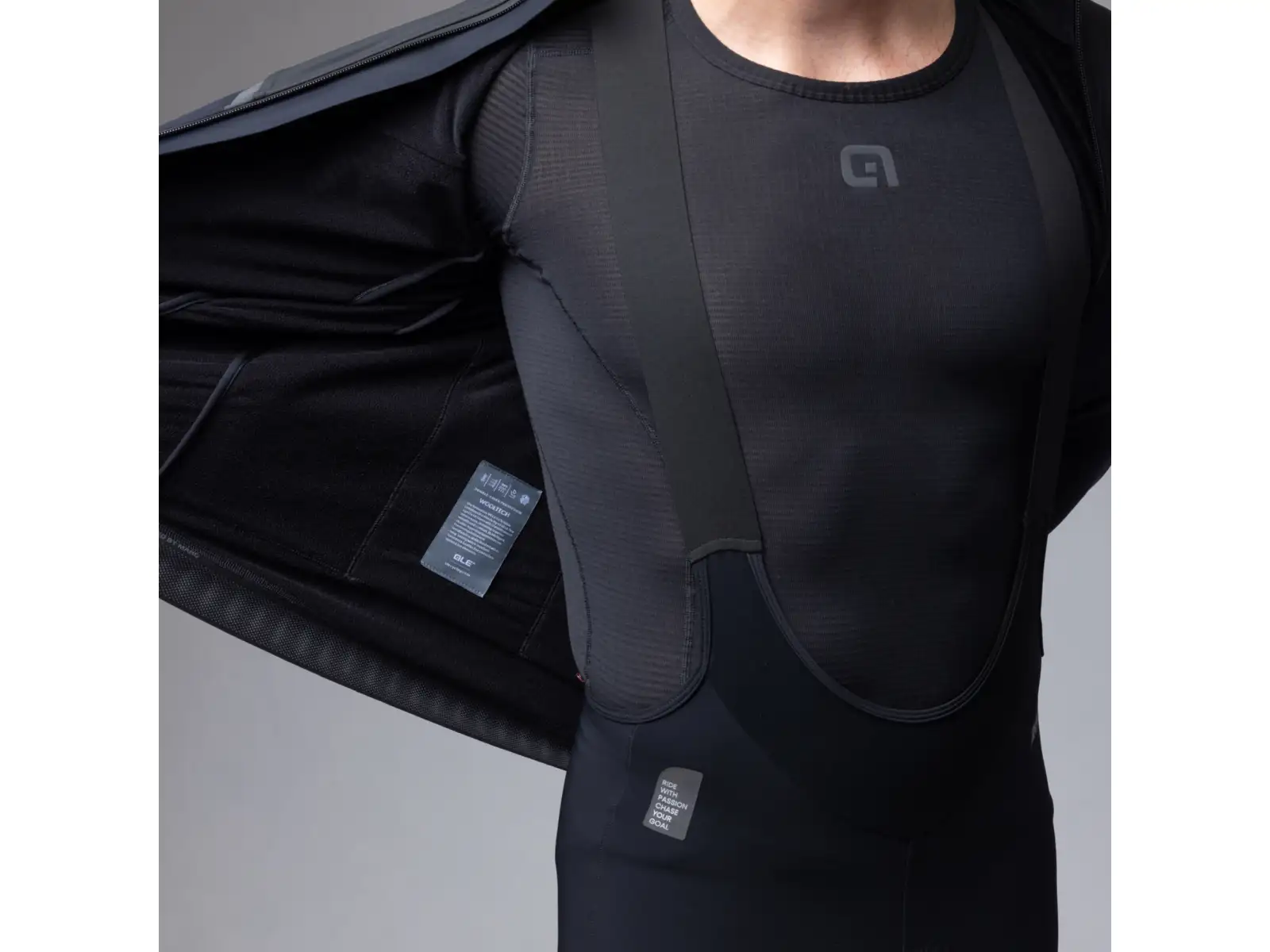 Alé R-EV1 Wool Speed Herren Winter Fahrradjacke Black
