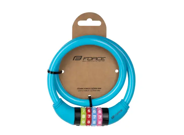 Force L12/650mm Zahlenschloss blau