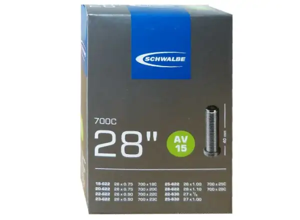 Schwalbe Schlauch Rennrad 18-28/622 (AV15) Autoventil 40 mm.