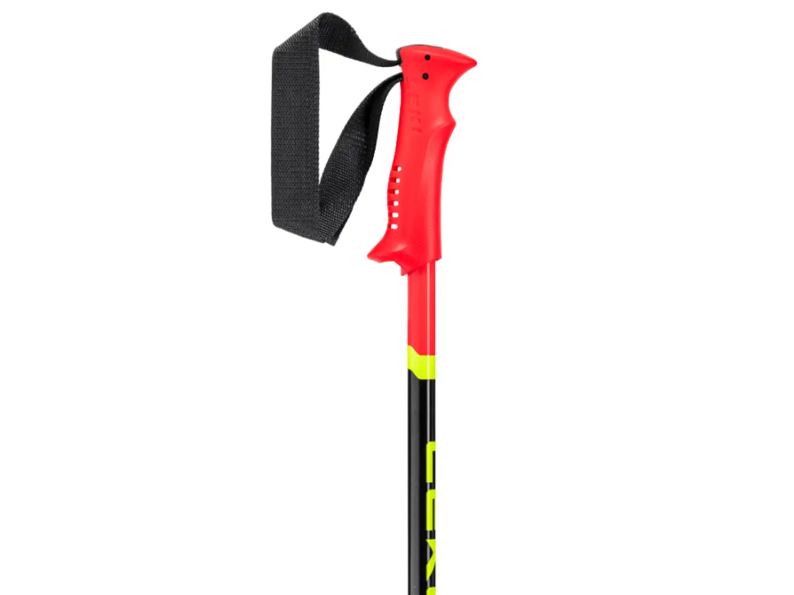 Leki Racing Kids Kinder-Skistöcke Hellrot/schwarz/Neongelb