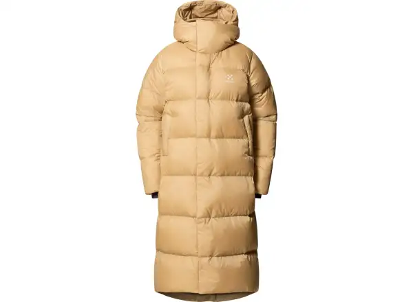Haglöfs Long Down Damen-Daunenmantel beige